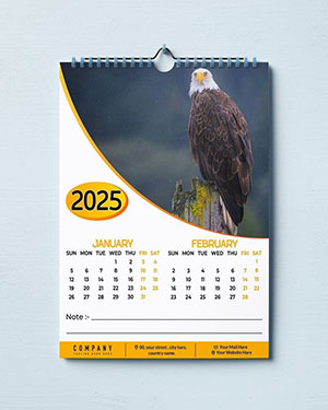 Wall calendar — eagle