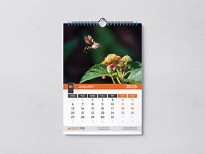 Wall calendar — January